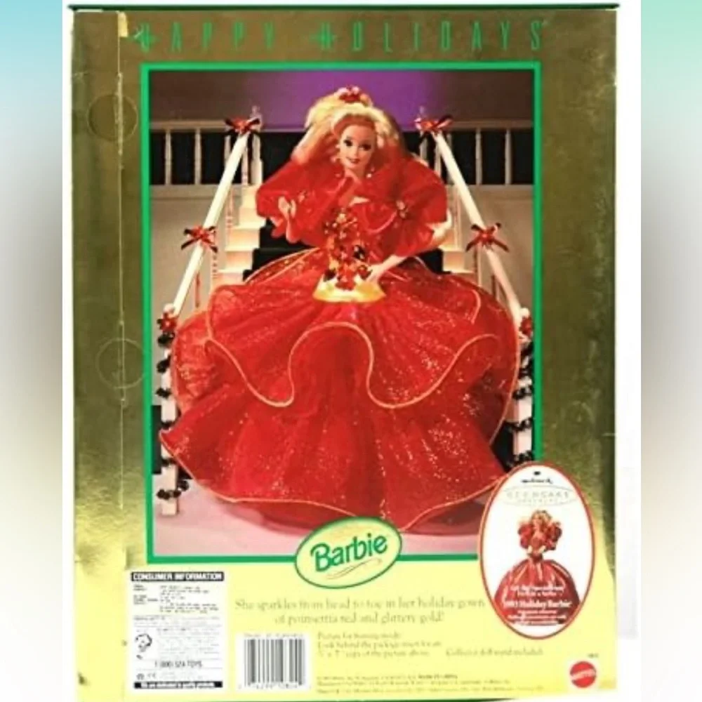 Happy Holidays Special Edition 1993 Barbie Doll Red Dress… A Collector Doll!